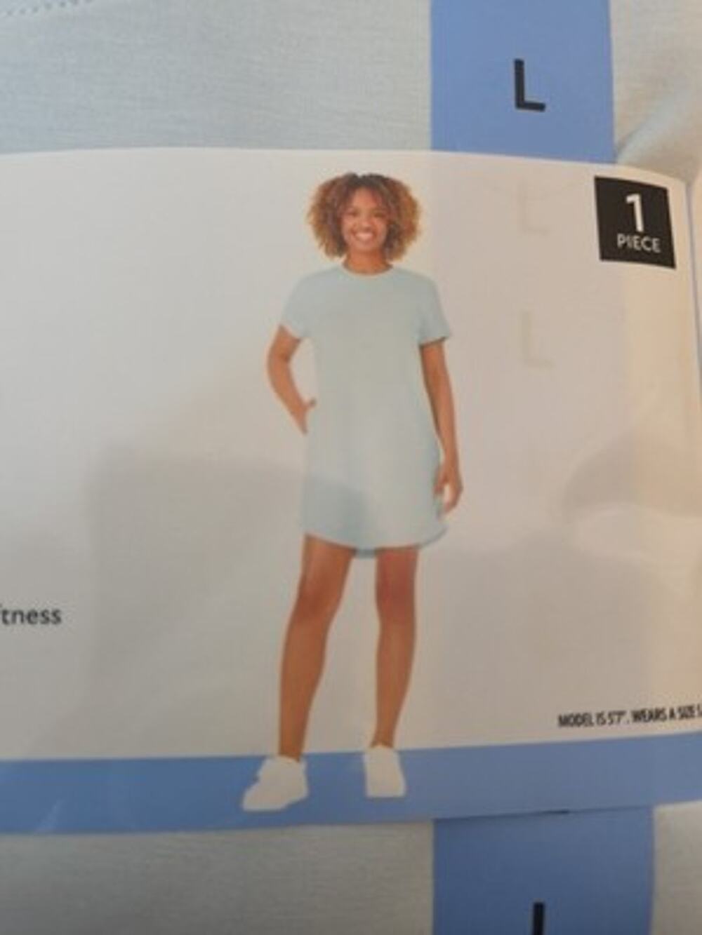 Members Mark Womens Dress Size L Blue Soft SandWashed Short Sleeve Pockets